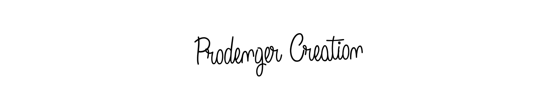 Make a beautiful signature design for name Prodenger Creation. With this signature (Angelique-Rose-font-FFP) style, you can create a handwritten signature for free. Prodenger Creation signature style 5 images and pictures png