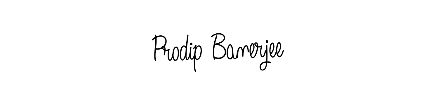 Design your own signature with our free online signature maker. With this signature software, you can create a handwritten (Angelique-Rose-font-FFP) signature for name Prodip Banerjee. Prodip Banerjee signature style 5 images and pictures png