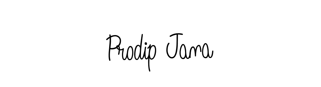 Make a beautiful signature design for name Prodip Jana. With this signature (Angelique-Rose-font-FFP) style, you can create a handwritten signature for free. Prodip Jana signature style 5 images and pictures png