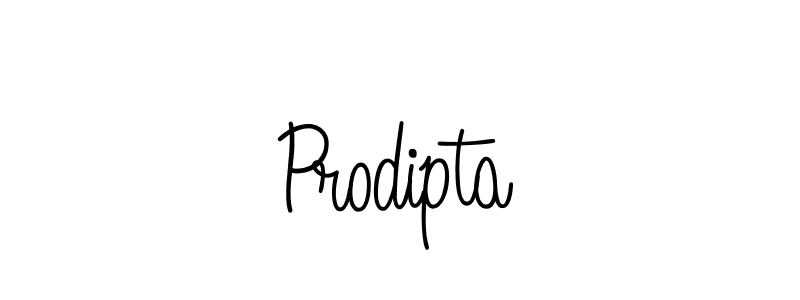 The best way (Angelique-Rose-font-FFP) to make a short signature is to pick only two or three words in your name. The name Prodipta include a total of six letters. For converting this name. Prodipta signature style 5 images and pictures png