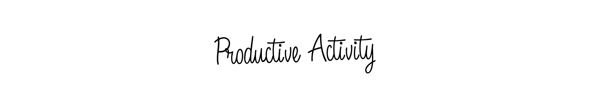 Also we have Productive Activity name is the best signature style. Create professional handwritten signature collection using Angelique-Rose-font-FFP autograph style. Productive Activity signature style 5 images and pictures png