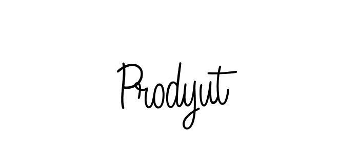 Design your own signature with our free online signature maker. With this signature software, you can create a handwritten (Angelique-Rose-font-FFP) signature for name Prodyut. Prodyut signature style 5 images and pictures png