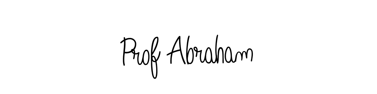 You should practise on your own different ways (Angelique-Rose-font-FFP) to write your name (Prof Abraham) in signature. don't let someone else do it for you. Prof Abraham signature style 5 images and pictures png
