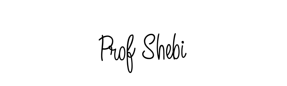 You should practise on your own different ways (Angelique-Rose-font-FFP) to write your name (Prof Shebi) in signature. don't let someone else do it for you. Prof Shebi signature style 5 images and pictures png