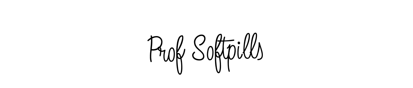Make a beautiful signature design for name Prof Softpills. With this signature (Angelique-Rose-font-FFP) style, you can create a handwritten signature for free. Prof Softpills signature style 5 images and pictures png