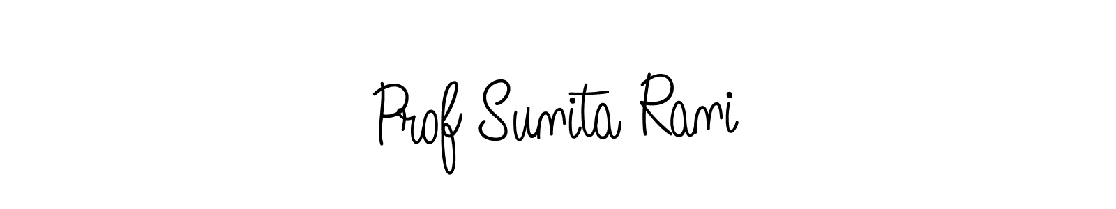 You can use this online signature creator to create a handwritten signature for the name Prof Sunita Rani. This is the best online autograph maker. Prof Sunita Rani signature style 5 images and pictures png
