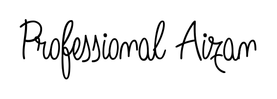 A sleek calligraphic signature for name Professional Aizan utilizing Angelique-Rose-font-FFP styling. Great for adding personal signatures to photos and art. Professional Aizan signature style 5 images and pictures png