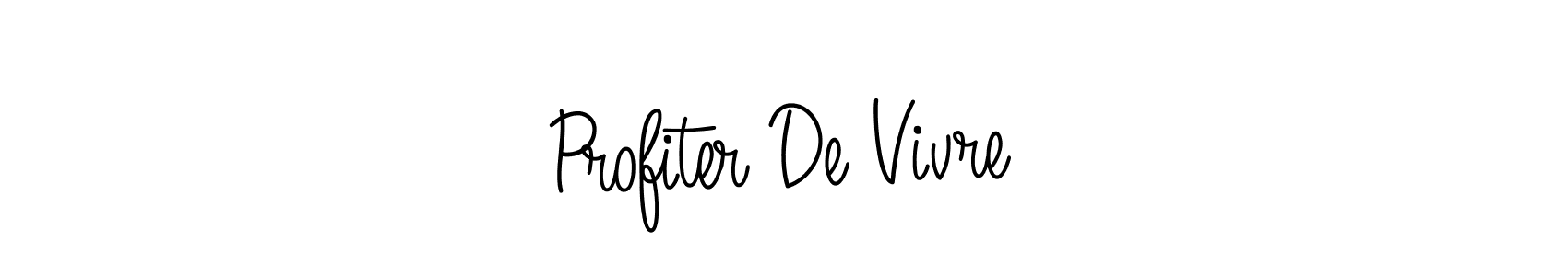 You should practise on your own different ways (Angelique-Rose-font-FFP) to write your name (Profiter De Vivre) in signature. don't let someone else do it for you. Profiter De Vivre signature style 5 images and pictures png