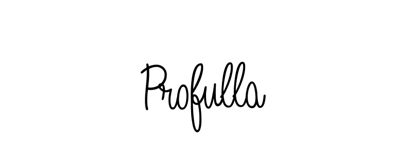 Design your own signature with our free online signature maker. With this signature software, you can create a handwritten (Angelique-Rose-font-FFP) signature for name Profulla. Profulla signature style 5 images and pictures png