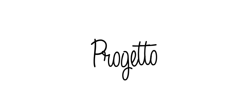 Design your own signature with our free online signature maker. With this signature software, you can create a handwritten (Angelique-Rose-font-FFP) signature for name Progetto. Progetto signature style 5 images and pictures png