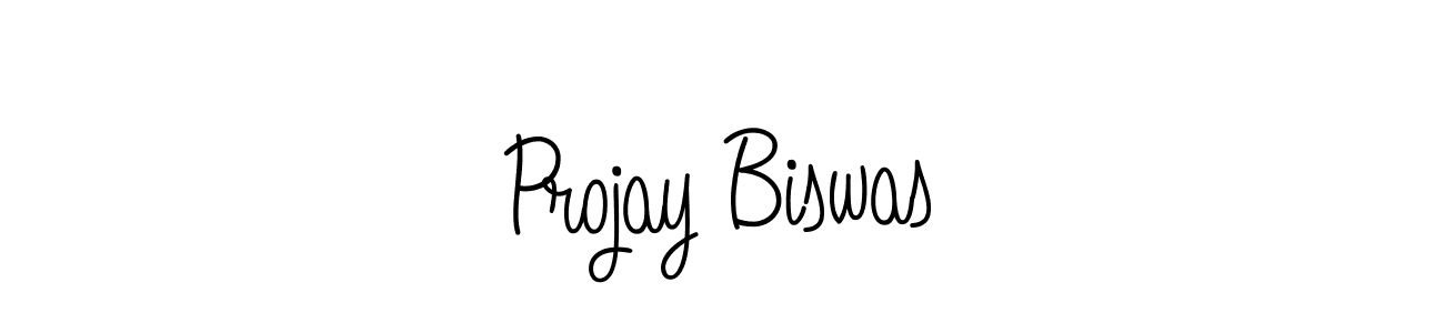 The best way (Angelique-Rose-font-FFP) to make a short signature is to pick only two or three words in your name. The name Projay Biswas include a total of six letters. For converting this name. Projay Biswas signature style 5 images and pictures png