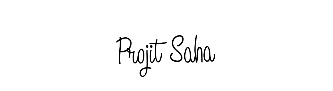 Make a beautiful signature design for name Projit Saha. With this signature (Angelique-Rose-font-FFP) style, you can create a handwritten signature for free. Projit Saha signature style 5 images and pictures png