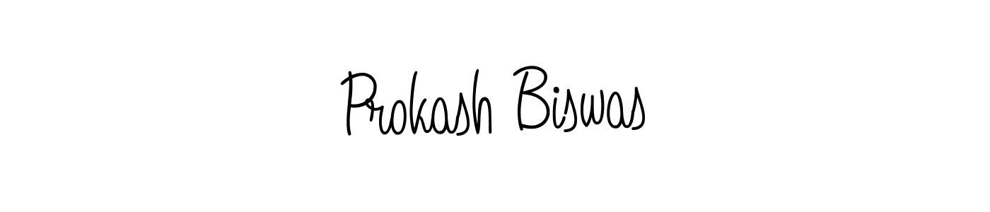 Prokash Biswas stylish signature style. Best Handwritten Sign (Angelique-Rose-font-FFP) for my name. Handwritten Signature Collection Ideas for my name Prokash Biswas. Prokash Biswas signature style 5 images and pictures png