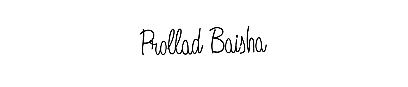 Create a beautiful signature design for name Prollad Baisha. With this signature (Angelique-Rose-font-FFP) fonts, you can make a handwritten signature for free. Prollad Baisha signature style 5 images and pictures png