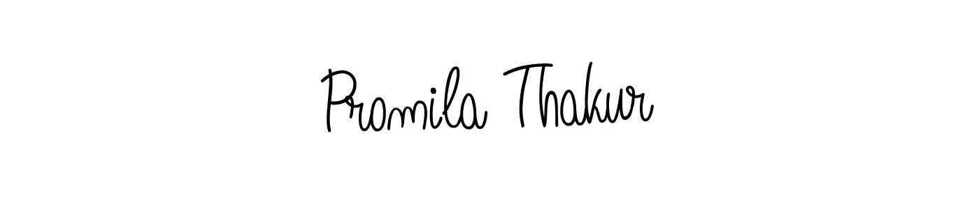 Use a signature maker to create a handwritten signature online. With this signature software, you can design (Angelique-Rose-font-FFP) your own signature for name Promila Thakur. Promila Thakur signature style 5 images and pictures png