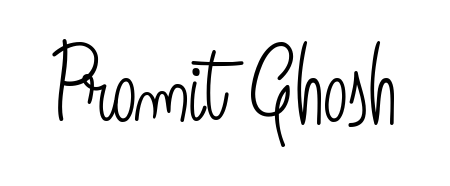 Enhance your business communications with Promit Ghosh signature in Angelique-Rose-font-FFP lettering. Clean, modern, and universally compatible. Promit Ghosh signature style 5 images and pictures png