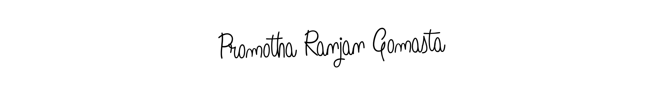 Make a beautiful signature design for name Promotha Ranjan Gomasta. With this signature (Angelique-Rose-font-FFP) style, you can create a handwritten signature for free. Promotha Ranjan Gomasta signature style 5 images and pictures png