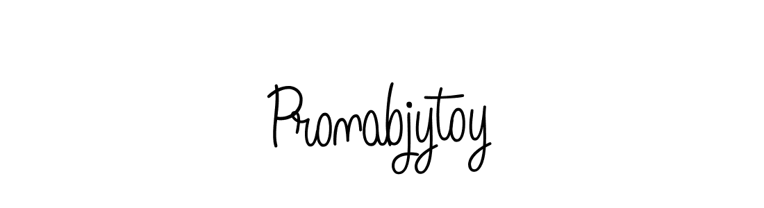 Angelique-Rose-font-FFP is a professional signature style that is perfect for those who want to add a touch of class to their signature. It is also a great choice for those who want to make their signature more unique. Get Pronabjytoy name to fancy signature for free. Pronabjytoy signature style 5 images and pictures png