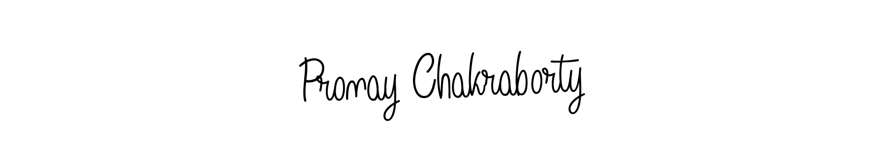 Make a beautiful signature design for name Pronay Chakraborty. With this signature (Angelique-Rose-font-FFP) style, you can create a handwritten signature for free. Pronay Chakraborty signature style 5 images and pictures png