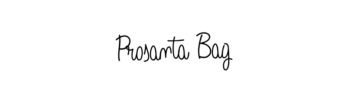 Prosanta Bag stylish signature style. Best Handwritten Sign (Angelique-Rose-font-FFP) for my name. Handwritten Signature Collection Ideas for my name Prosanta Bag. Prosanta Bag signature style 5 images and pictures png