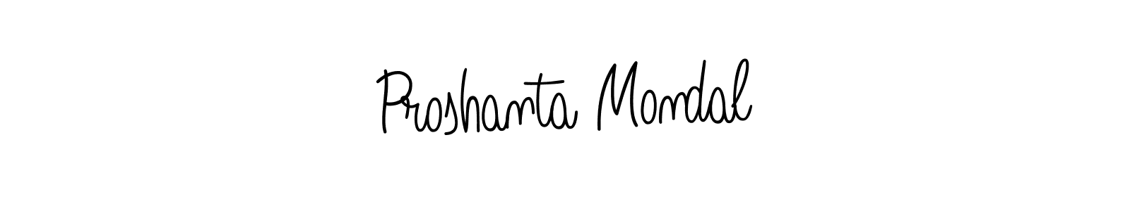 You should practise on your own different ways (Angelique-Rose-font-FFP) to write your name (Proshanta Mondal) in signature. don't let someone else do it for you. Proshanta Mondal signature style 5 images and pictures png