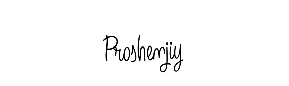 Design your own signature with our free online signature maker. With this signature software, you can create a handwritten (Angelique-Rose-font-FFP) signature for name Proshenjiy. Proshenjiy signature style 5 images and pictures png