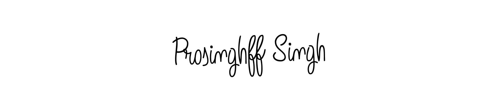 Create a beautiful signature design for name Prosinghff Singh. With this signature (Angelique-Rose-font-FFP) fonts, you can make a handwritten signature for free. Prosinghff Singh signature style 5 images and pictures png