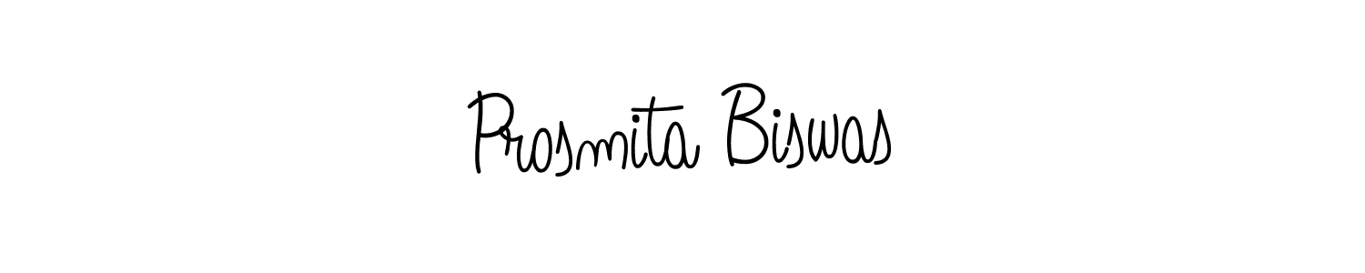 How to make Prosmita Biswas name signature. Use Angelique-Rose-font-FFP style for creating short signs online. This is the latest handwritten sign. Prosmita Biswas signature style 5 images and pictures png
