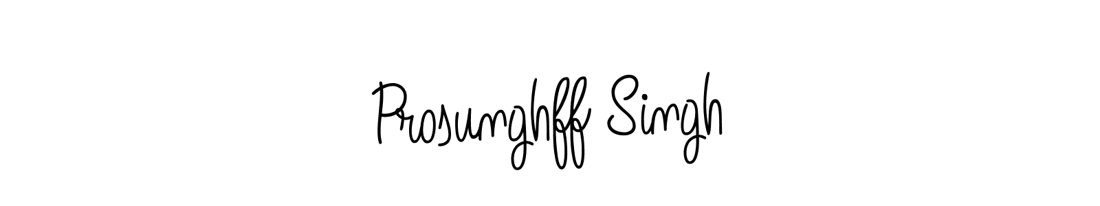 Design your own signature with our free online signature maker. With this signature software, you can create a handwritten (Angelique-Rose-font-FFP) signature for name Prosunghff Singh. Prosunghff Singh signature style 5 images and pictures png