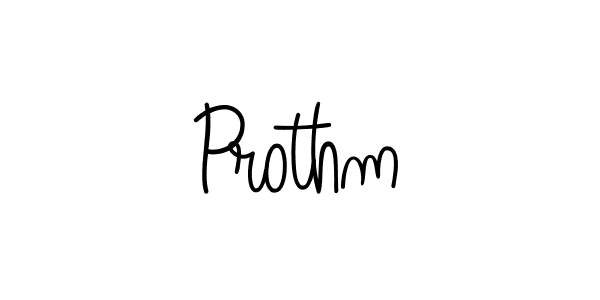 How to make Prothm name signature. Use Angelique-Rose-font-FFP style for creating short signs online. This is the latest handwritten sign. Prothm signature style 5 images and pictures png