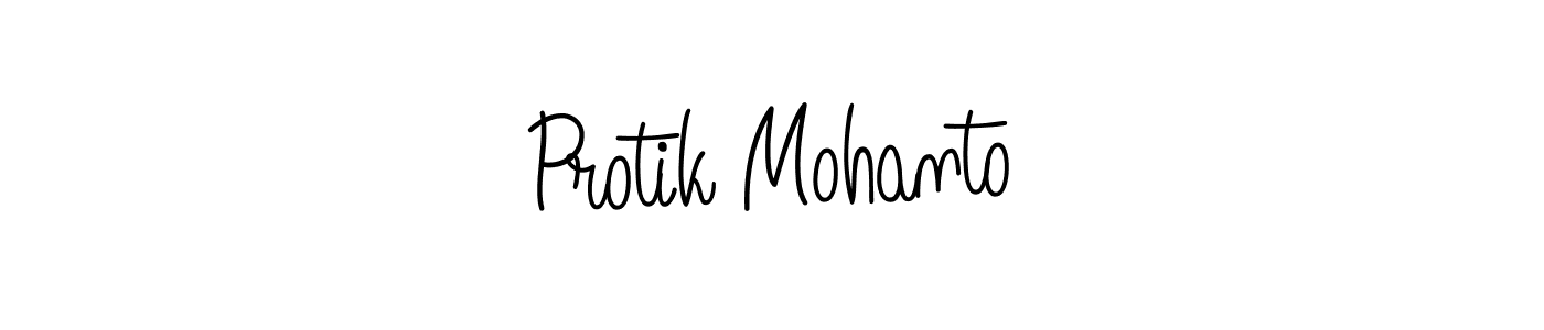 How to Draw Protik Mohanto signature style? Angelique-Rose-font-FFP is a latest design signature styles for name Protik Mohanto. Protik Mohanto signature style 5 images and pictures png