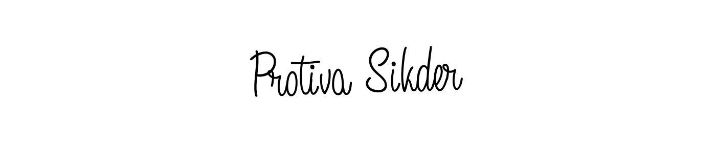 Make a beautiful signature design for name Protiva Sikder. With this signature (Angelique-Rose-font-FFP) style, you can create a handwritten signature for free. Protiva Sikder signature style 5 images and pictures png