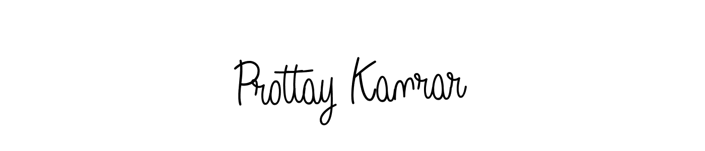 Design your own signature with our free online signature maker. With this signature software, you can create a handwritten (Angelique-Rose-font-FFP) signature for name Prottay Kanrar. Prottay Kanrar signature style 5 images and pictures png