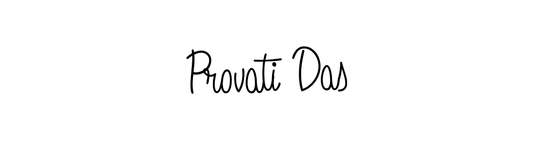 Create a beautiful signature design for name Provati Das. With this signature (Angelique-Rose-font-FFP) fonts, you can make a handwritten signature for free. Provati Das signature style 5 images and pictures png