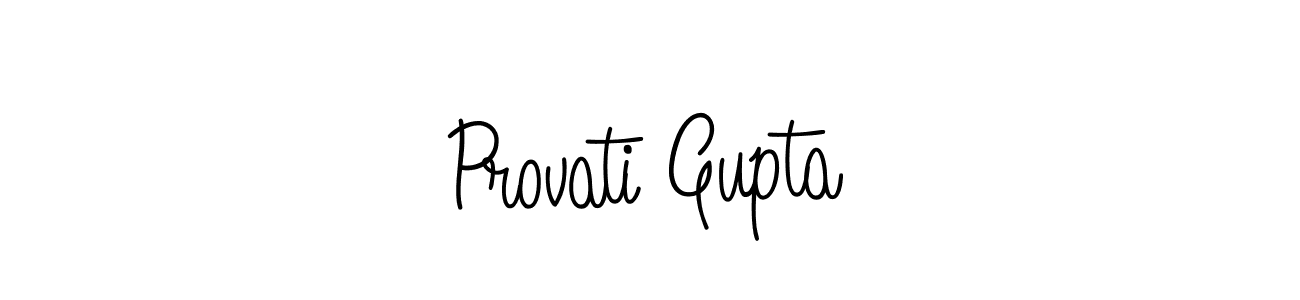Make a short Provati Gupta signature style. Manage your documents anywhere anytime using Angelique-Rose-font-FFP. Create and add eSignatures, submit forms, share and send files easily. Provati Gupta signature style 5 images and pictures png
