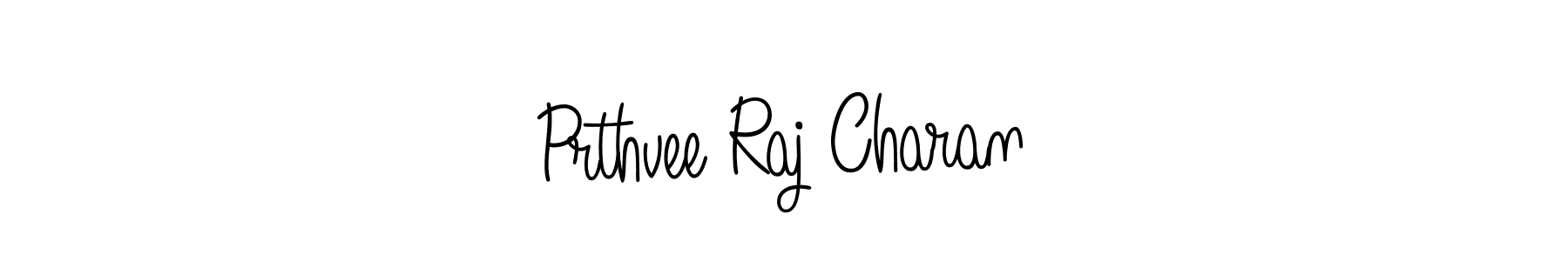 Use a signature maker to create a handwritten signature online. With this signature software, you can design (Angelique-Rose-font-FFP) your own signature for name Prthvee Raj Charan. Prthvee Raj Charan signature style 5 images and pictures png