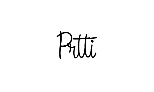 Create a beautiful signature design for name Prtti. With this signature (Angelique-Rose-font-FFP) fonts, you can make a handwritten signature for free. Prtti signature style 5 images and pictures png