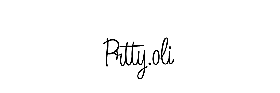 Use a signature maker to create a handwritten signature online. With this signature software, you can design (Angelique-Rose-font-FFP) your own signature for name Prtty.oli. Prtty.oli signature style 5 images and pictures png