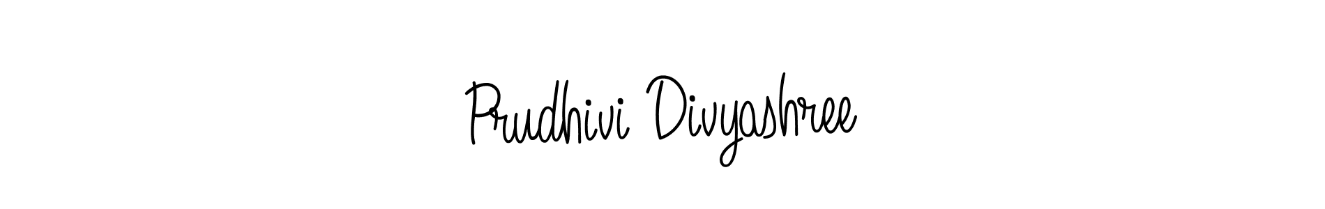 Use a signature maker to create a handwritten signature online. With this signature software, you can design (Angelique-Rose-font-FFP) your own signature for name Prudhivi Divyashree. Prudhivi Divyashree signature style 5 images and pictures png