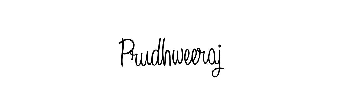 Use a signature maker to create a handwritten signature online. With this signature software, you can design (Angelique-Rose-font-FFP) your own signature for name Prudhweeraj. Prudhweeraj signature style 5 images and pictures png