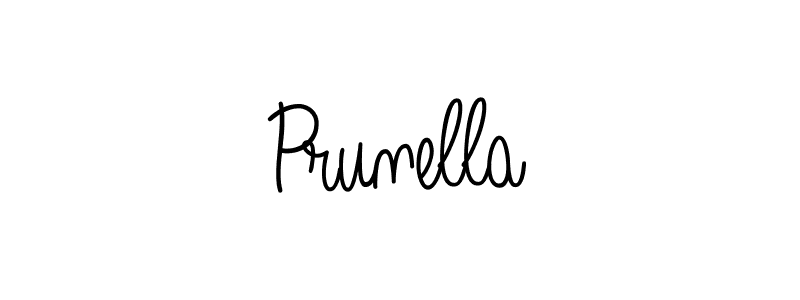 Use a signature maker to create a handwritten signature online. With this signature software, you can design (Angelique-Rose-font-FFP) your own signature for name Prunella. Prunella signature style 5 images and pictures png