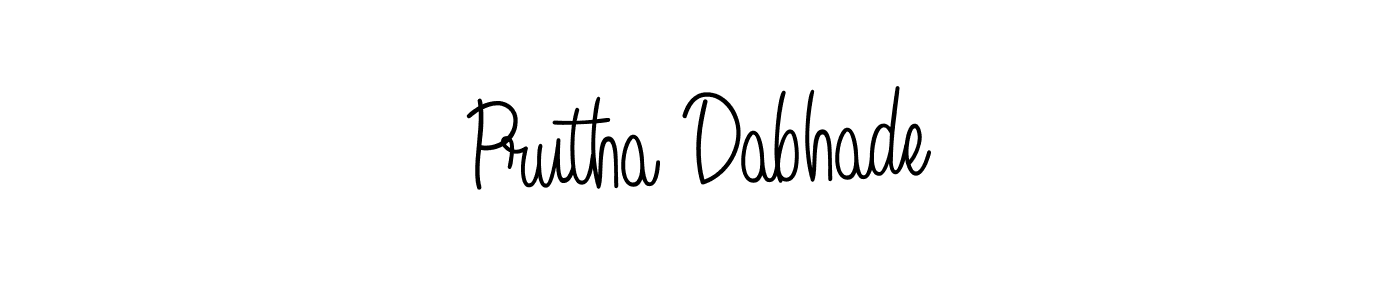 Once you've used our free online signature maker to create your best signature Angelique-Rose-font-FFP style, it's time to enjoy all of the benefits that Prutha Dabhade name signing documents. Prutha Dabhade signature style 5 images and pictures png