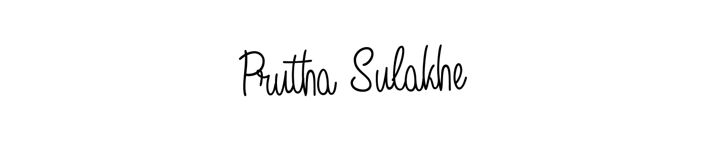 Angelique-Rose-font-FFP is a professional signature style that is perfect for those who want to add a touch of class to their signature. It is also a great choice for those who want to make their signature more unique. Get Prutha Sulakhe name to fancy signature for free. Prutha Sulakhe signature style 5 images and pictures png