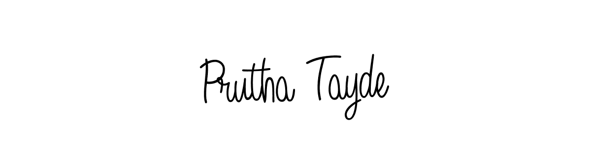 Similarly Angelique-Rose-font-FFP is the best handwritten signature design. Signature creator online .You can use it as an online autograph creator for name Prutha Tayde. Prutha Tayde signature style 5 images and pictures png