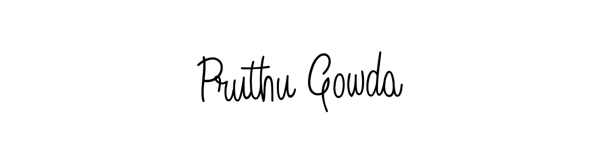 Make a short Pruthu Gowda signature style. Manage your documents anywhere anytime using Angelique-Rose-font-FFP. Create and add eSignatures, submit forms, share and send files easily. Pruthu Gowda signature style 5 images and pictures png