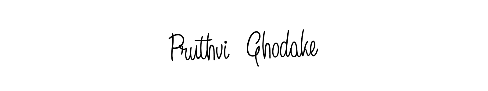 How to make Pruthvi  Ghodake name signature. Use Angelique-Rose-font-FFP style for creating short signs online. This is the latest handwritten sign. Pruthvi  Ghodake signature style 5 images and pictures png
