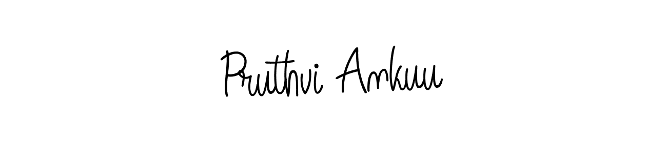 It looks lik you need a new signature style for name Pruthvi Ankuu. Design unique handwritten (Angelique-Rose-font-FFP) signature with our free signature maker in just a few clicks. Pruthvi Ankuu signature style 5 images and pictures png