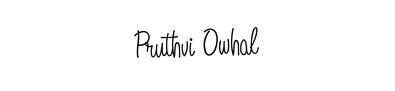Make a beautiful signature design for name Pruthvi Owhal. Use this online signature maker to create a handwritten signature for free. Pruthvi Owhal signature style 5 images and pictures png