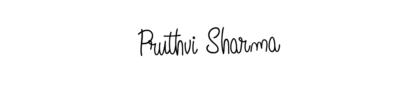 Best and Professional Signature Style for Pruthvi Sharma. Angelique-Rose-font-FFP Best Signature Style Collection. Pruthvi Sharma signature style 5 images and pictures png
