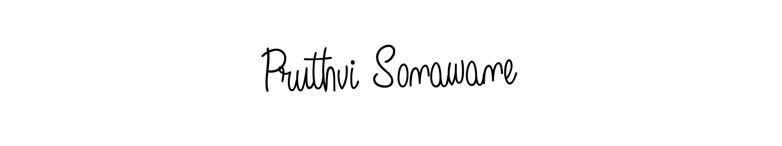 How to make Pruthvi Sonawane name signature. Use Angelique-Rose-font-FFP style for creating short signs online. This is the latest handwritten sign. Pruthvi Sonawane signature style 5 images and pictures png